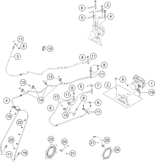 Sprängskiss: Abs – KTM 1290 SUPER ADV. S BLACK 17