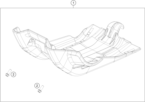 Sprängskiss: Engine Guard – KTM 500 XCF-W 2020