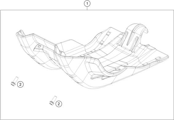 Sprängskiss: Engine Guard – KTM 350 XCF-W 2020