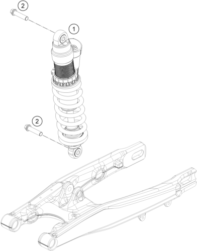 Sprängskiss: Shock Absorber – KTM 85 SX 17/14 2027
