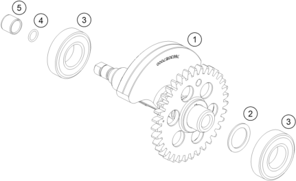 Sprängskiss: Balancer Shaft – KTM 690 Enduro R 2020