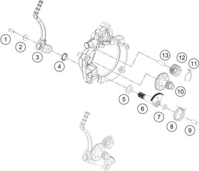 Sprängskiss: Kick Starter – KTM 50 SX 2019