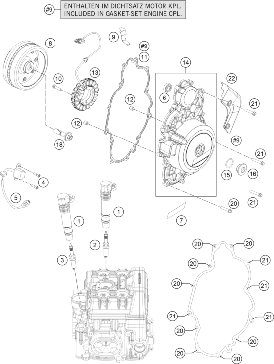 Sprängskiss: Ignition System – KTM 1290 Super Adventure R TKC 2019