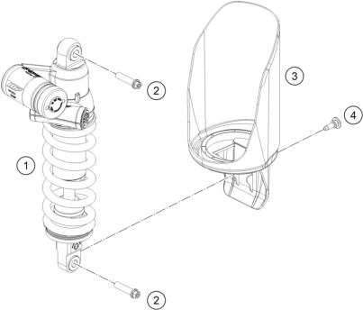 Sprängskiss: Shock Absorber – KTM 790 Adventure R 2020