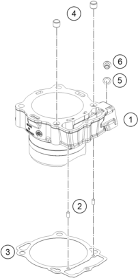 Sprängskiss: Cylinder – KTM KTM 450 RALLY REPLICA 2027