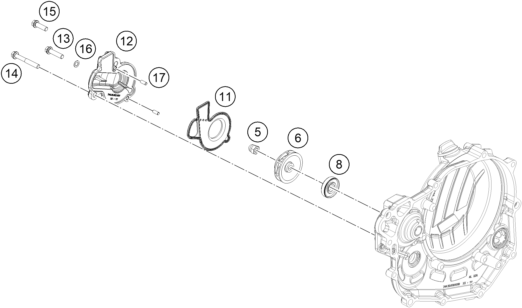 Sprängskiss: Water Pump – KTM KTM 450 RALLY REPLICA 2027