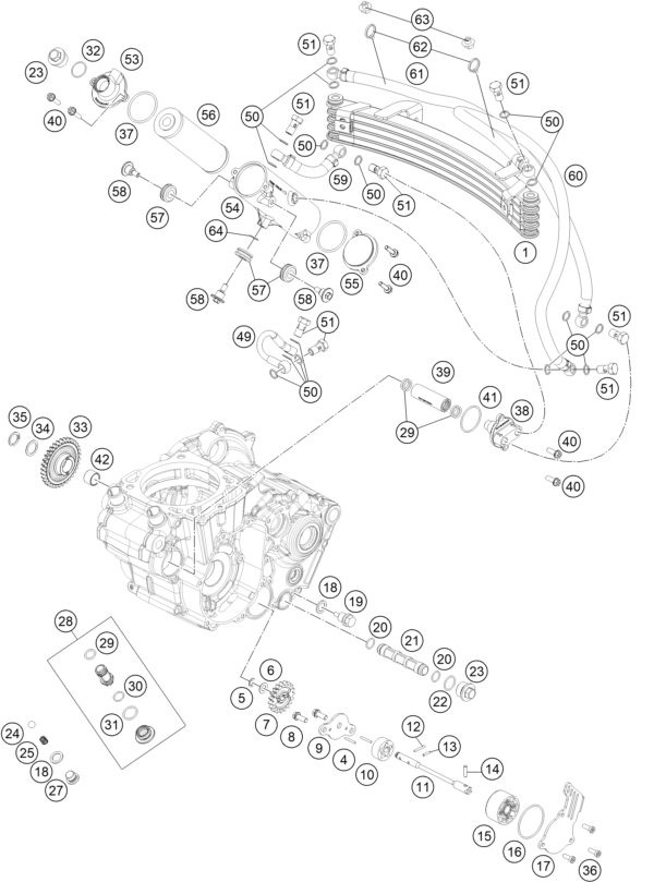 Sprängskiss: Lubricating System – KTM KTM 450 RALLY REPLICA 2023