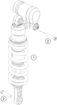 Sprängskiss: Shock Absorber – KTM 690 SMC R 2 2026