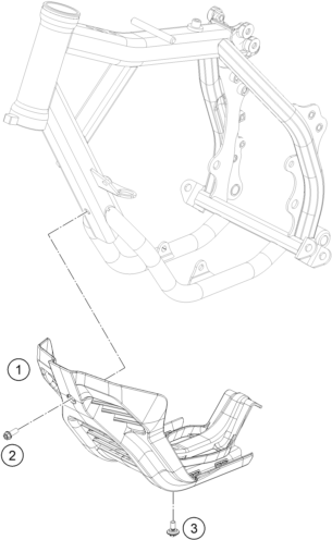 Sprängskiss: Engine Guard – KTM SX-E 3 2023