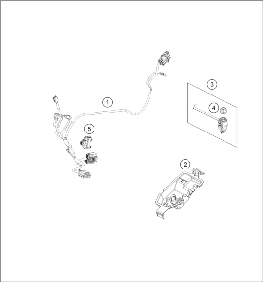 Sprängskiss: Wiring Harness – KTM SX-E 5 2020