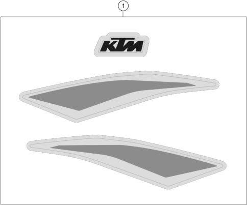 Sprängskiss: Decal – KTM 85 SX 19/16 2020