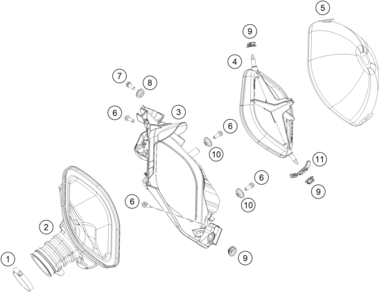 Sprängskiss: Air Filter – KTM RC4 R 2020