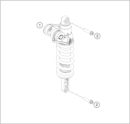 Sprängskiss: Shock Absorber – KTM 890 DUKE R 2023