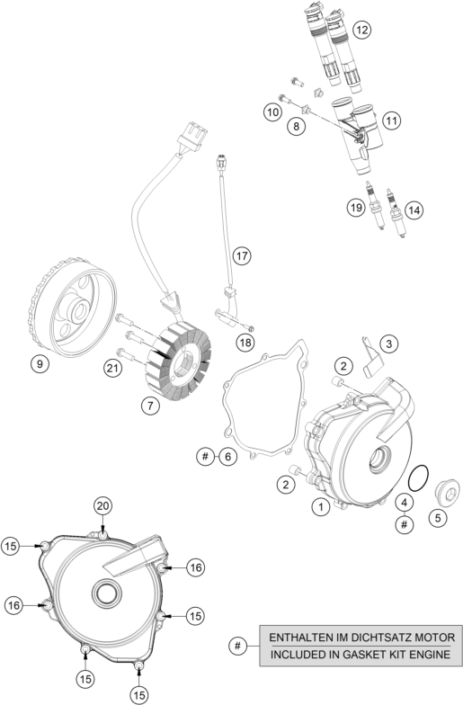 Sprängskiss: Ignition System – KTM 690 Enduro R 2020
