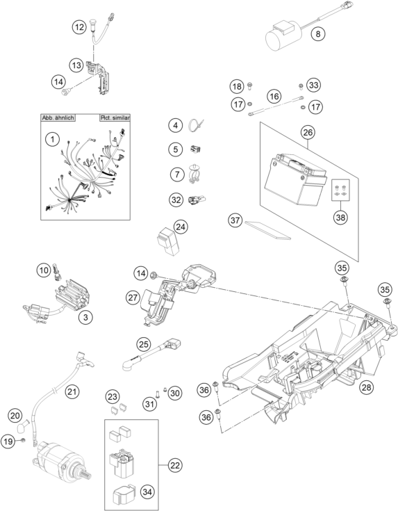 Sprängskiss: Wiring Harness – KTM 450 SX-F 2020