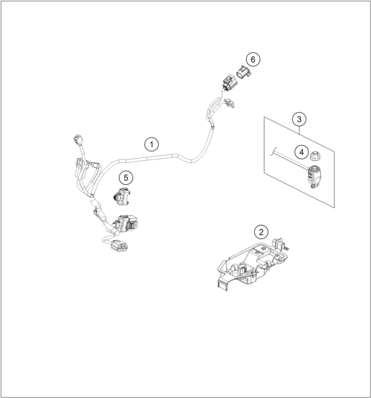 Sprängskiss: Wiring Harness – KTM SX-E 3 2023