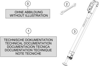 Sprängskiss: Accessory Pack – KTM 125 XC 2022