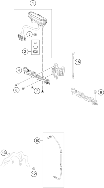 Sprängskiss: Instruments / Lock System – KTM 300 EXC SIX DAYS TPI CKD 2021