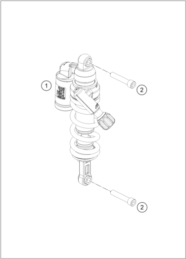 Sprängskiss: Shock Absorber – KTM KTMR2R 1290 SUPER ADV R 2022