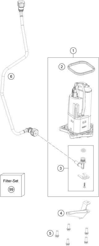 Sprängskiss: Fuel Pump – KTM KTMR2R 1290 S ADVENTURE S, grey 2023
