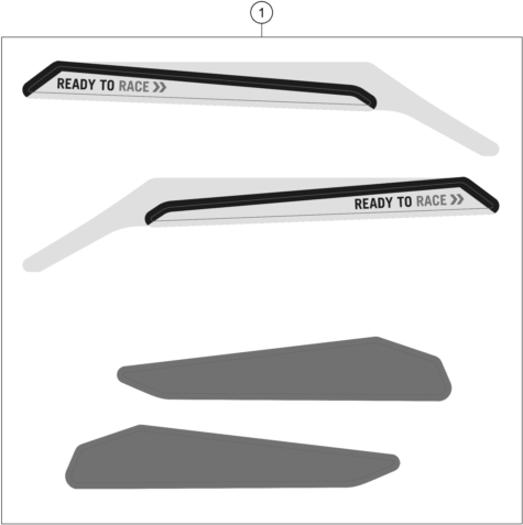 Sprängskiss: Decal – KTM KTMR2R 1290 SUPER ADV S 2022