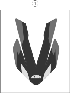 Sprängskiss: Decal – KTM 890 ADVENTURE R RALLY 2021