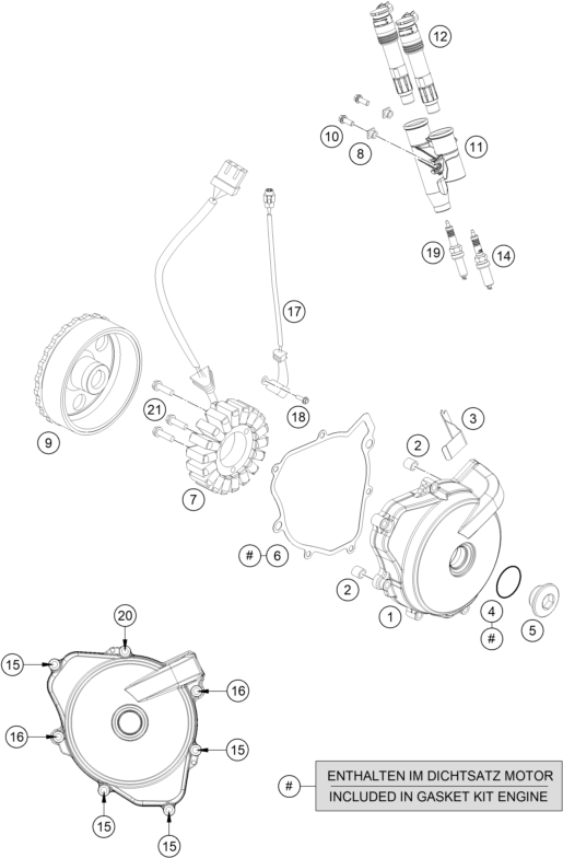 Sprängskiss: Ignition System – KTM 690 ENDURO R 2021