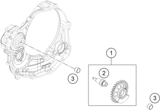 Sprängskiss: Balancer Shaft – KTM 450 SMR 2026