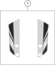 Sprängskiss: Decal – KTM 390 ADVENTURE, black - B.D. 2023