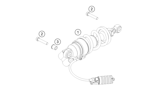 Sprängskiss: Shock Absorber – KTM RC 8C 2022