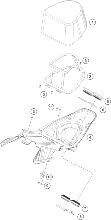Sprängskiss: Air Filter – KTM RC 8C 2022