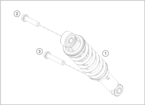 Sprängskiss: Shock Absorber – KTM SX-E 3 2023