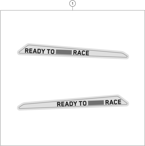 Sprängskiss: Decal – KTM KTMR2R 1290 S ADVENTURE S, grey 2023