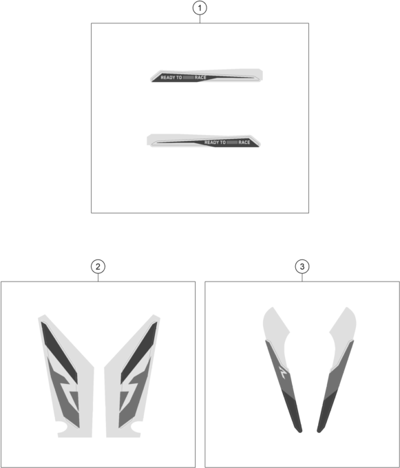 Sprängskiss: Decal – KTM KTMR2R 1290 SUPER ADVENTURE R 2023