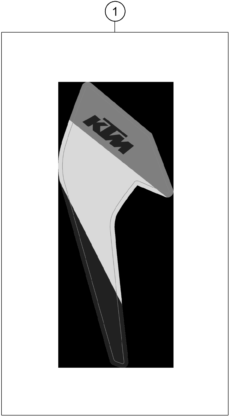 Sprängskiss: Decal – KTM 690 SMC R 2023