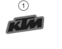 Sprängskiss: Decal – KTM RC 200, GP orange - CKD 2023