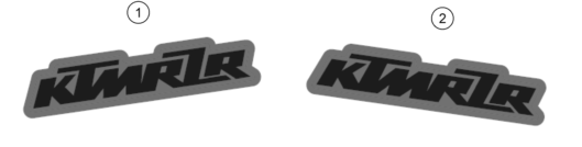 Sprängskiss: Decal – KTM KTMR2R RC 390, GP orange 2023
