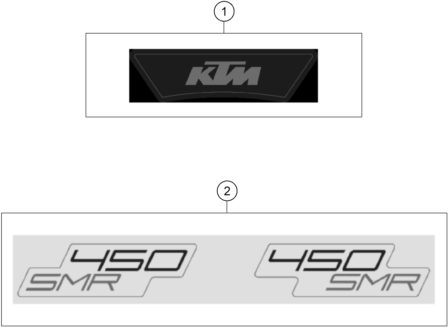 Sprängskiss: Decal – KTM 450 SMR 2023