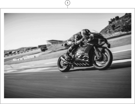 Sprängskiss: Decal – KTM RC 8C 2023