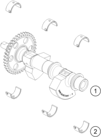 Sprängskiss: Balancer Shaft – KTM RC 8C 2023
