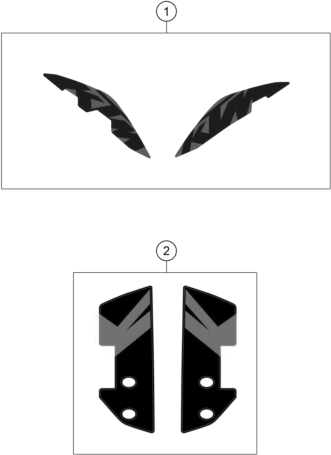 Sprängskiss: Decal – KTM 790 ADVENTURE, black 2023