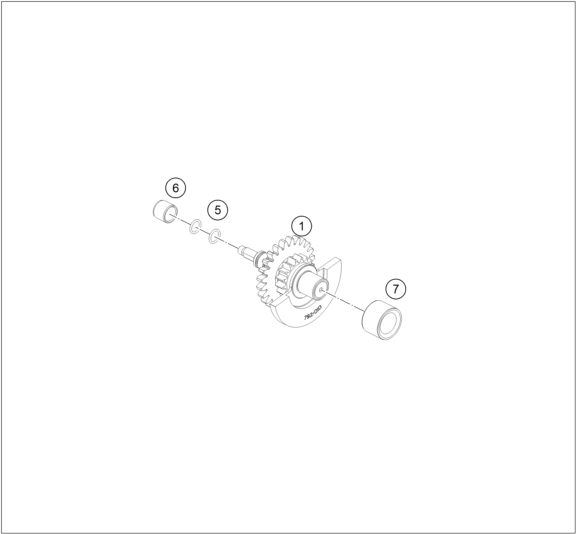 Sprängskiss: Balancer Shaft – KTM 250 XC-F 2026