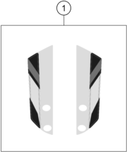 Sprängskiss: Decal – KTM 390 ADVENTURE, white - CKD