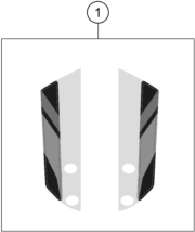 Sprängskiss: Decal – KTM 390 ADVENTURE, black 2024
