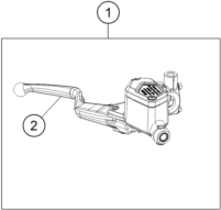 Sprängskiss: Front Brake Control – KTM 250 DUKE, silver - B.D. 2026