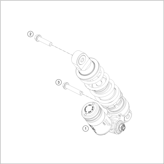 Sprängskiss: Shock Absorber – KTM 50 SX 2026