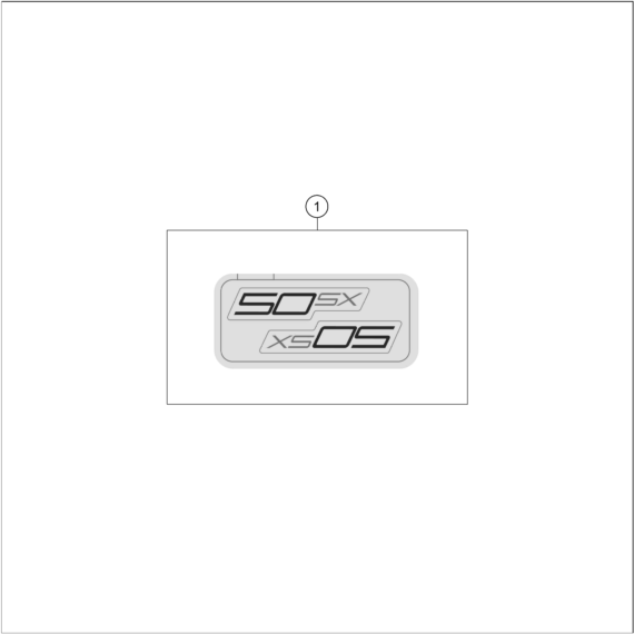 Sprängskiss: Decal – KTM 50 SX 2026