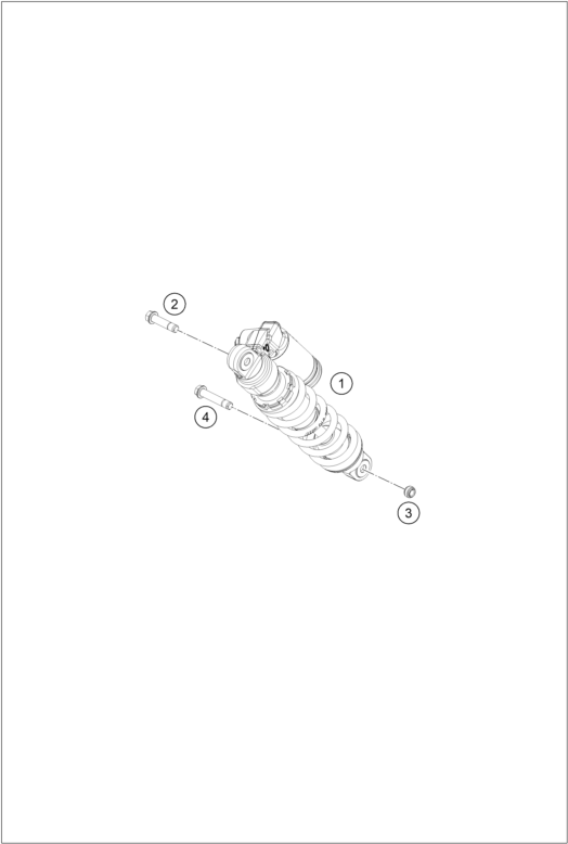 Sprängskiss: Shock Absorber – KTM 65 SX 2027