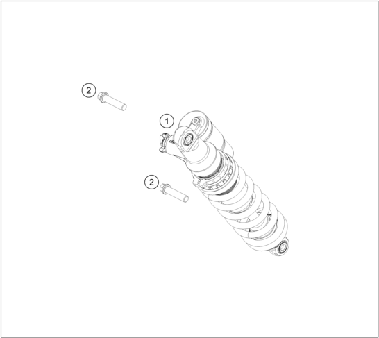 Sprängskiss: Shock Absorber – KTM 300 EXC 2026