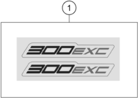 Sprängskiss: Decal – KTM 300 EXC CKD 2024
